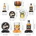 ANGOLIO Whiskey Beer Table Centerpieces - 12Pcs Whiskey Honeycomb Table Topper for Men Table Centerpiece 40th 50th 60th Birthday Party Family Photo Booth Props