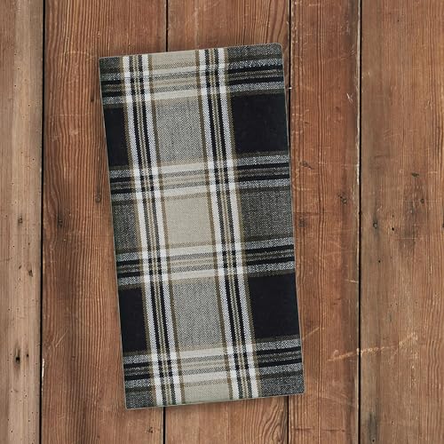 Set de 4 servilletas cuadradas gris de algodón miniatura 5