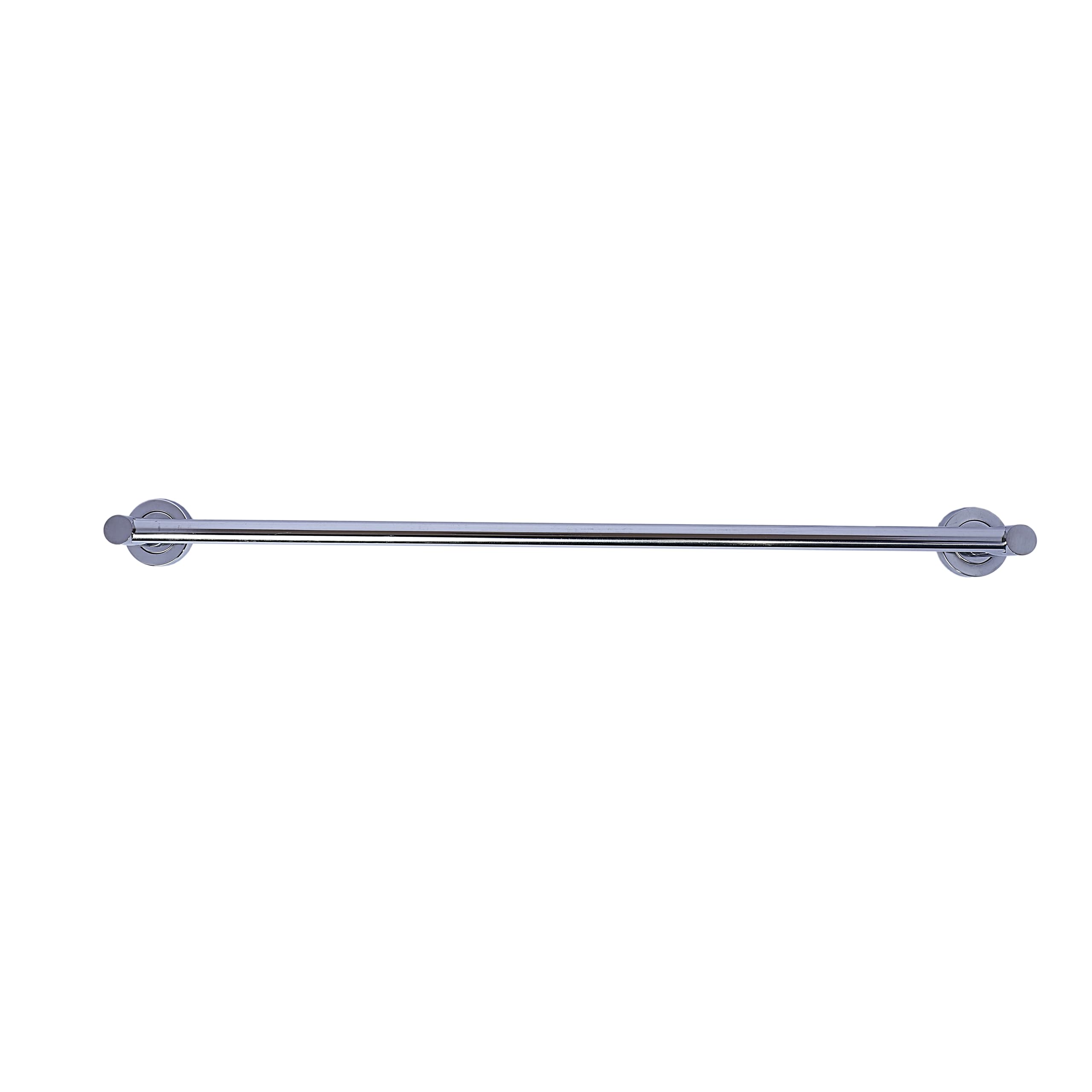 ZURY Wall Mounted Stainless Steel Towel Rod | Silver Chrome Finish | Bathroom | Simple Bathroom Hanger, Stand | Bathroom Accessories, Fittings | (24inch) 1