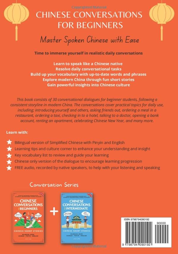 Chinese Conversations for Beginners: Mandarin Learning with Conversational Dialogues (Free Audio) - Chinese Short Stories Bilingual Book (Chinese Conversation Series) - Image 2