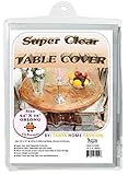100% Vinyl Super Clear and Durable Tablecloth Protector Size 54