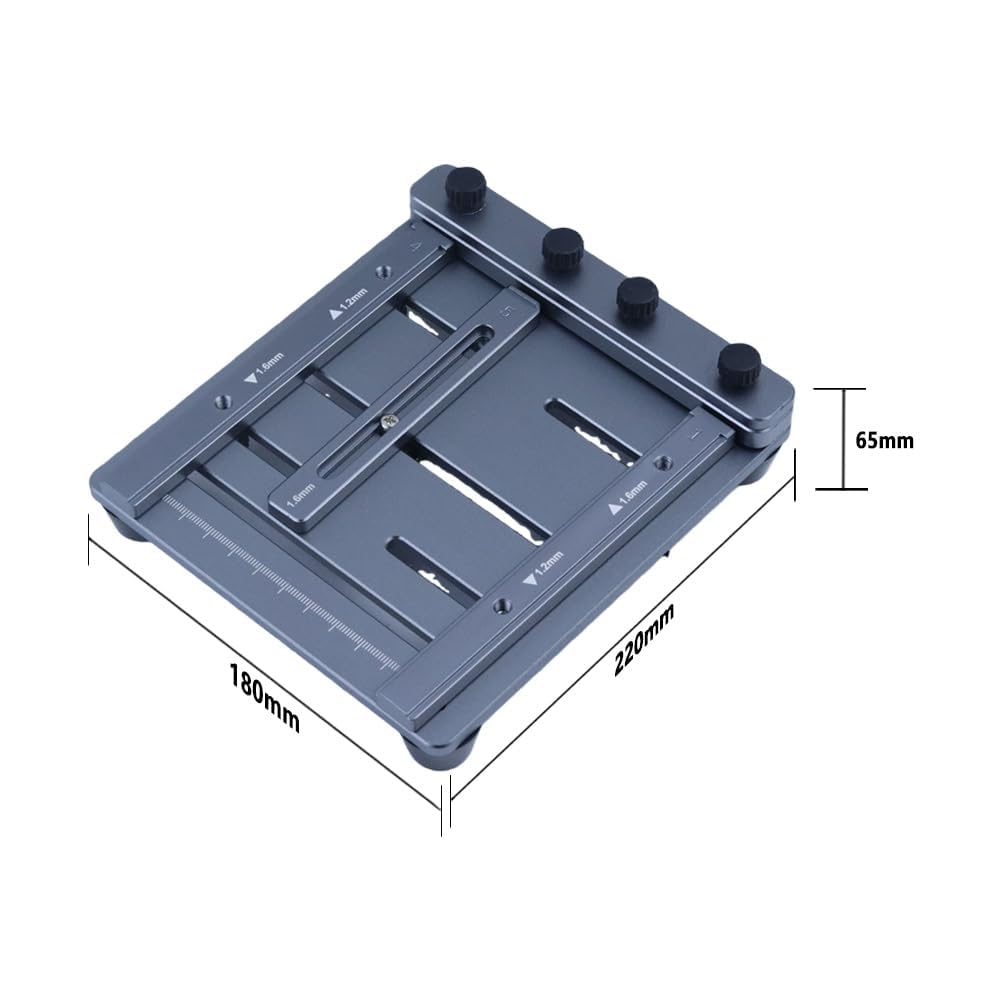 Mini impresora de plantilla de pasta de soldadura, estación de pasta de soldadura SMT, con básculas, accesorio de doble cara, compatible con tamaños de plantilla de hasta 109 x 135 mm para serigrafía