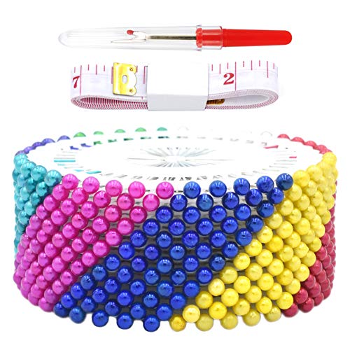 Firefly 480 Pcs Assorted Color Straight Pins 1.5" Pearlized Ball Head For Sewing Quilting And Craft Decoration #TOP2
