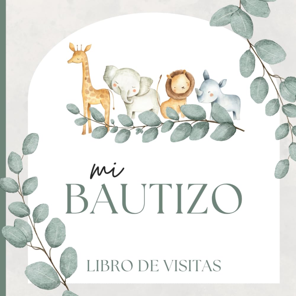Mi Bautizo Libro de Visitas: Libro de firmas | Álbum de recuerdos | Para 40 invitados | Álbum de fotos | Espacio para mensajes | Español | Boho | Chic