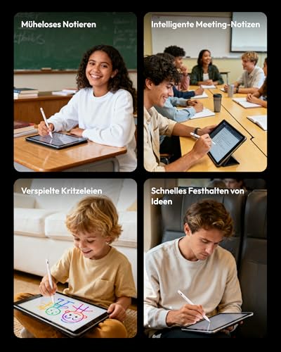 Metapen Air8 iPad Stift für Apple iPad 2018-2025, 20H Akkulaufzeit, 2X Schnellladung, Handballenabweisung, Ultraleicht Pencil für iPad 11/10/9/8/7/6, Air 3/4/5/M2/M3, Pro M4/12.9/11/13, Mini 5/6