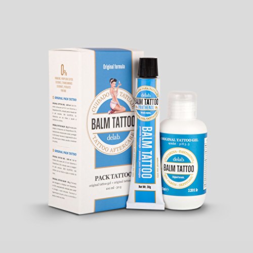 Crema para el cuidado del tatuaje durante y después del tatuaje y gel de lavado 100 ml Balm Tattoo.