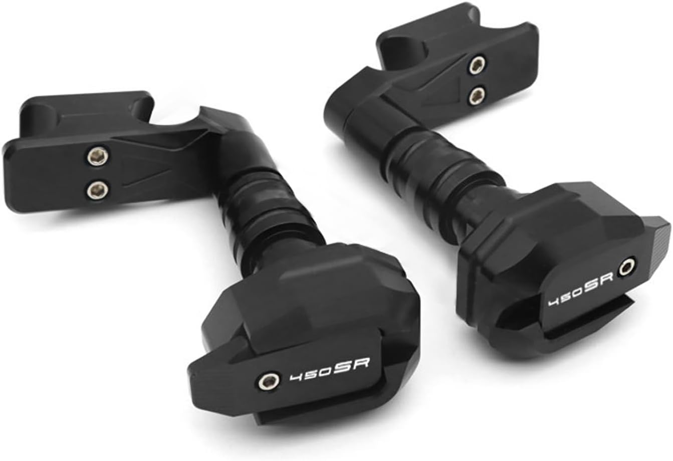 Motorcycle Frame Sliders Falling Anti Crash Guard Protector Fit for CFMOTO 450SS 450SR 450NK CF MOTO 450 SS, CNC T6061 Aluminum Bodywork Frame Safeguard Accessories (Black)