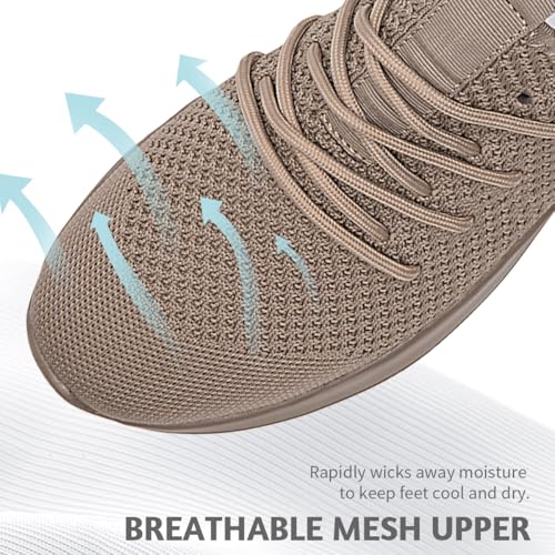 Image of Men's Running Walking Shoes Sneakers Tennis Fitness Athletic Shoes Non Slip On Sports Casual Workout Shoe Lightweight Comfortable Gym Fashion Breathable Mesh Trainer
