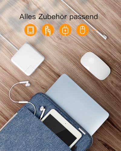 Inateck 360° Laptoptasche Hülle Kompatibel mit MacBook Air 13 M5 2026 – Ansicht 5