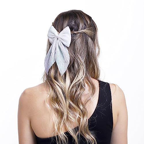 Image of Radhu & Kabby Trendy Bow Tie Clip | Comfortable Hair Accessories | Best Gift for Women /Girls | Fancy & Stylish | Anti-Hair Breakage Hairclips | Birthday Gift | Same As Pic | 3 Pcs