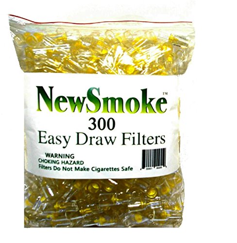 NEW SMOKE 300 Disposable Cigarette Filters - Bulk Economy Pack 300 Filters