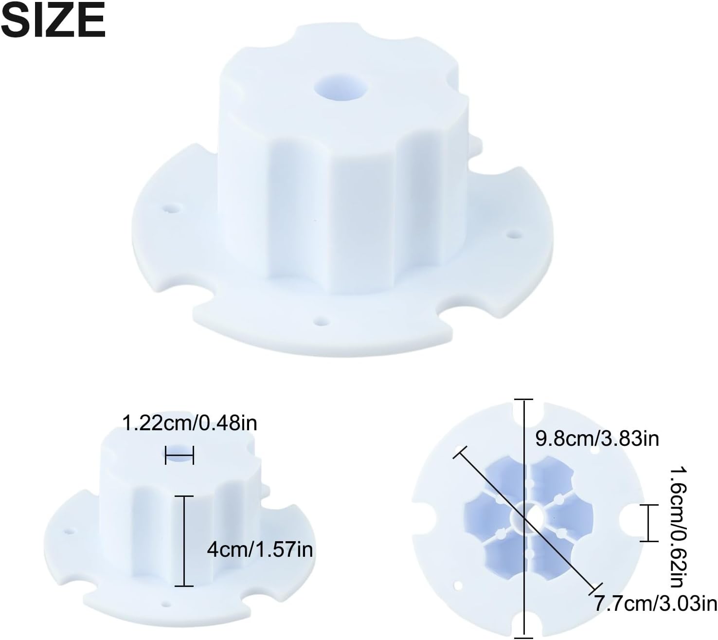 Children's Electric Car Tire Adapter Clip, Plastic Coupler Connector for Gearbox, Compatible with 12-Inch Pneumatic Tire Models No.1-No.13 Including Torx 390/550/570 Gearboxes(No.1)