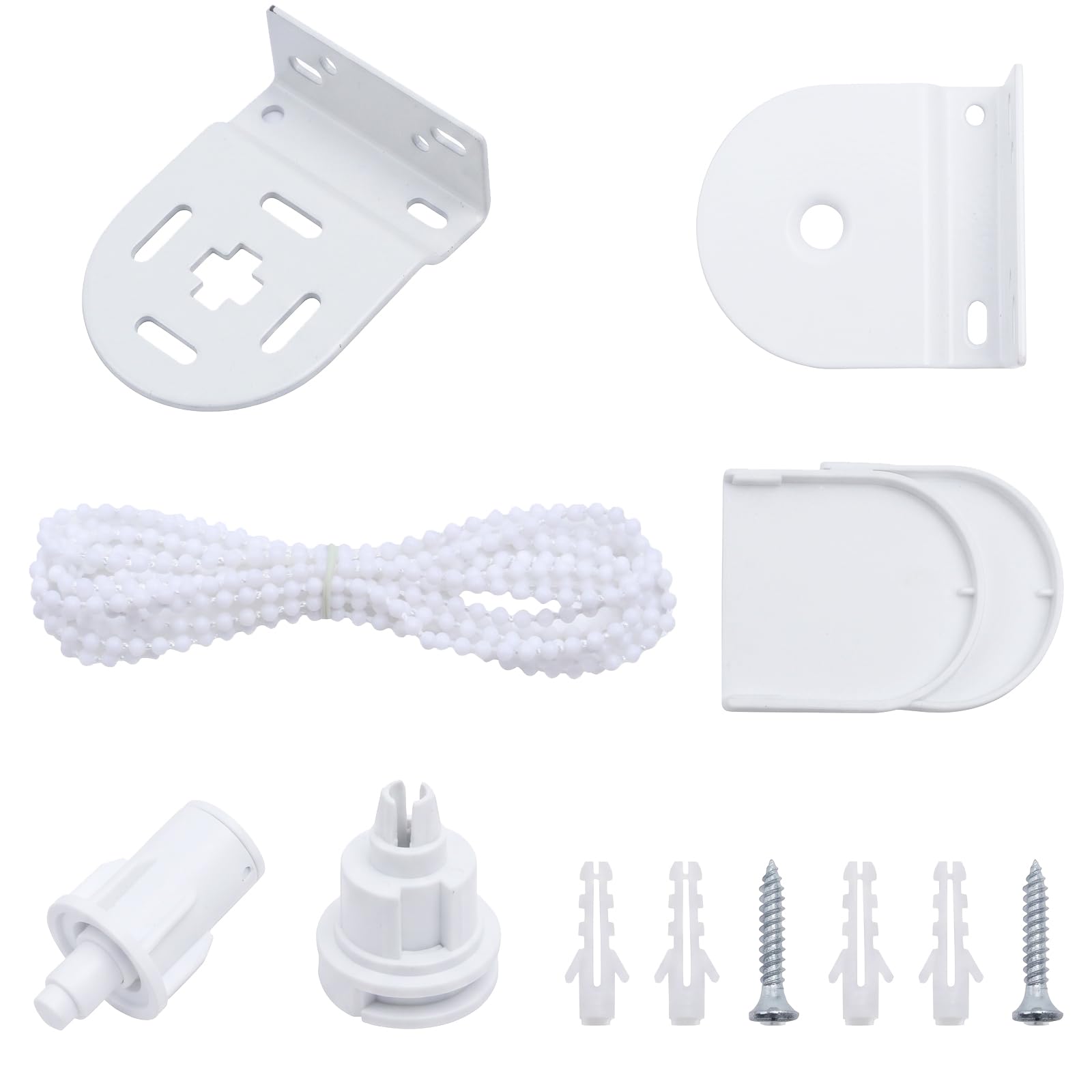 Kaaeiccr Roller Blind Fittings，30mm Clutch Brackets with 3m Ball Chain