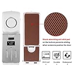 KERUI Door Stop Alarm & Portable Door Lock, Dual Protection Security Door Stopper Wedge Alarm with 3 Levels Sensitivity, Door ​Security Devices for Travel Hotel Home Apartment (2 Pack) - Image 3