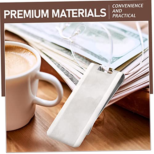 Cartera delgada de metal resistente para hombre tarjetero con clip simple 2