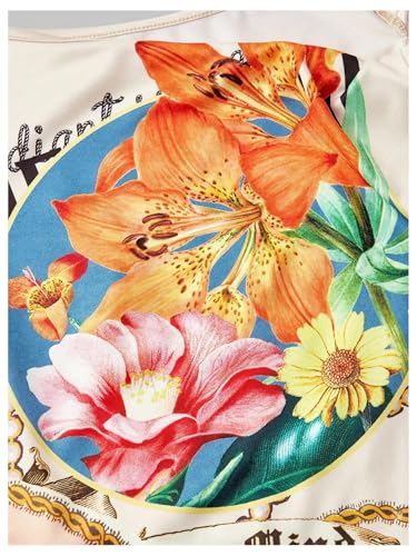Image of SOLY HUX Women's Y2k Off The Shoulder Tops Vintage Floral Sleeveless Going Out Crop Tank Top Tropical Vacation Outfits