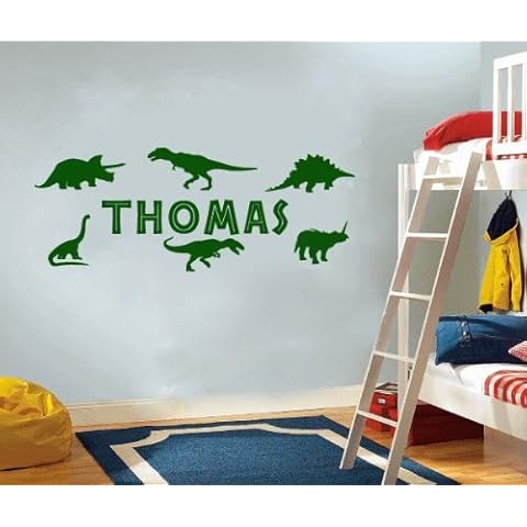 WALL ART DESIRE Personalised Dinosaur Wall Decal Cover