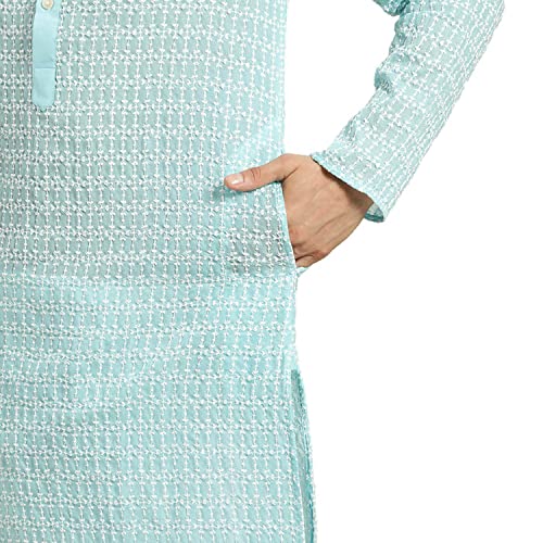 Image of SOJANYA (Since 1958 Men's Cotton Floral Regular Kurta Pyjama Set