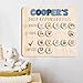 Personalized Wooden Daily Routine Chart 13.5x15
