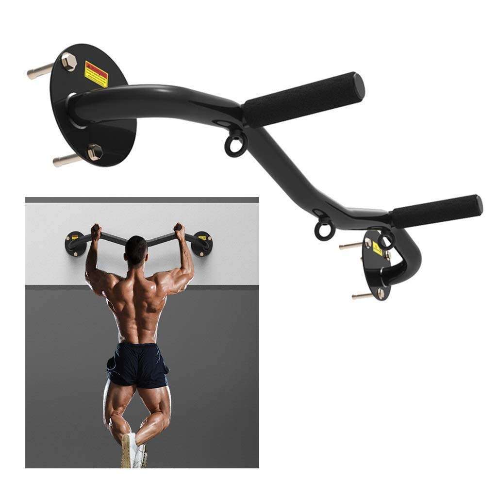HTTGDGDH Pull-Up Bars Wall-Mounted Horizontal Bar, Home Indoor And Outdoor, The Multi-Bit Core Strength Aerobic Exercise Equipment, Safe Load 200Kg, 100X15Cm,
