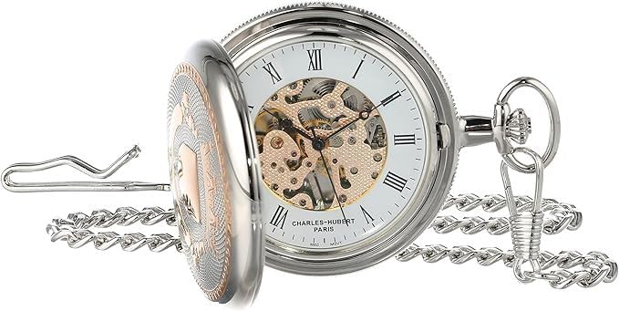 Image of Charles-Hubert, Paris 3822 Two-Tone Mechanical Pocket Watch