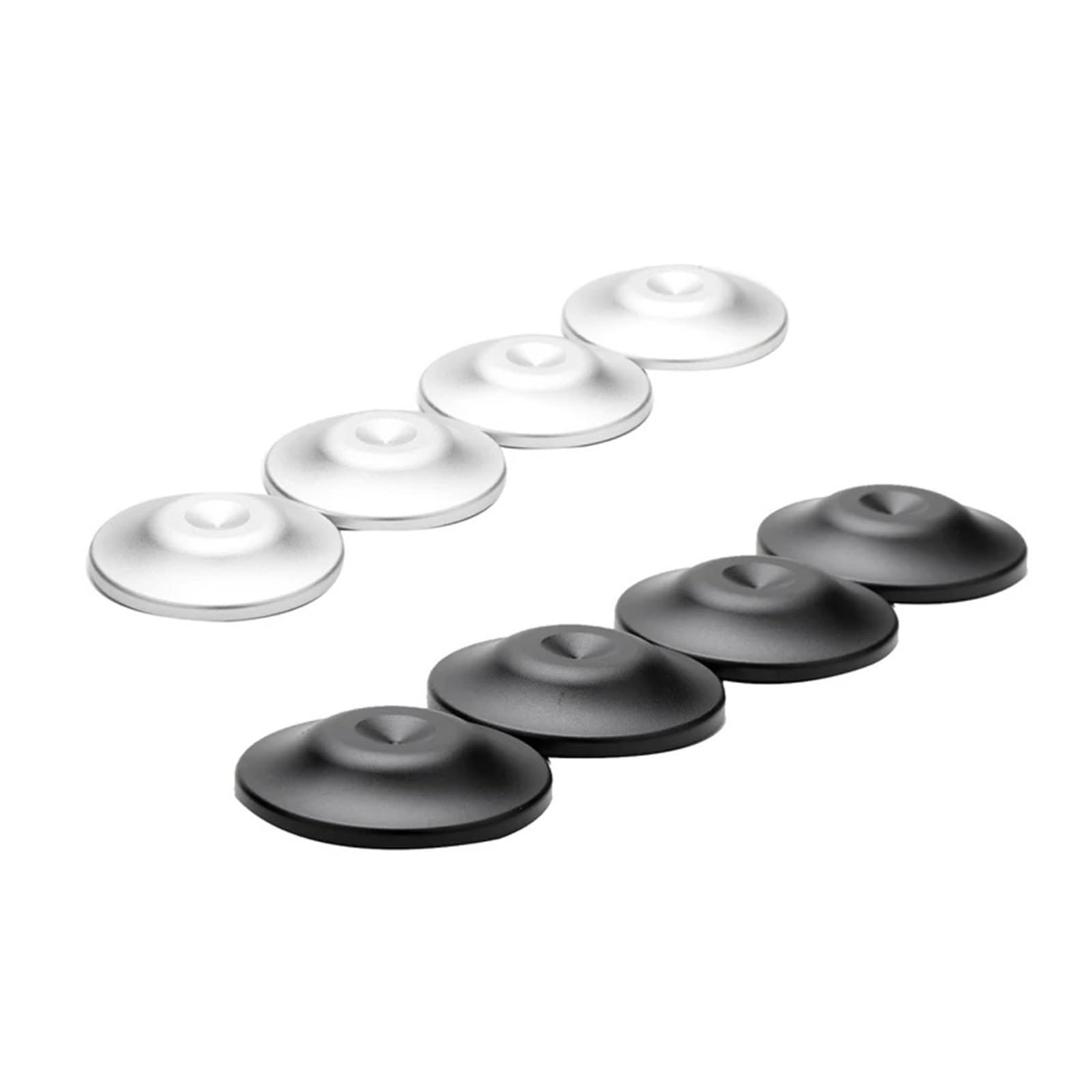 Inox SpeakerSpike Cuscinetti for punte for piedini for altoparlanti for amplificatore da 4 pezzi | Altoparlanti di ricambio Amplificatore Registratore Piedini Pad Nero