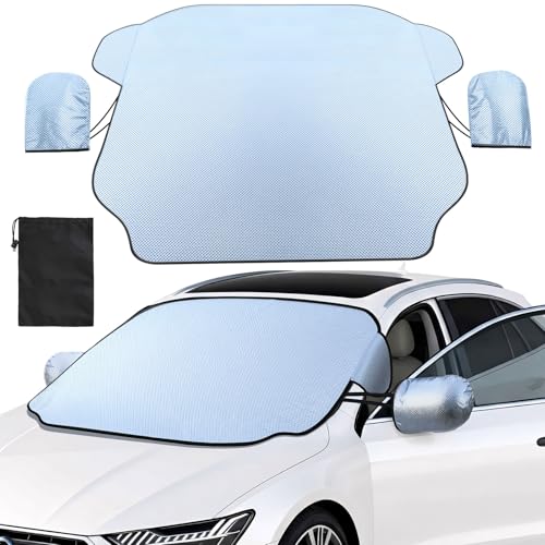 Gintenco Exterior Windshield Sun Shade for Car Magnetic Front Window Cover Heat and UV Protection