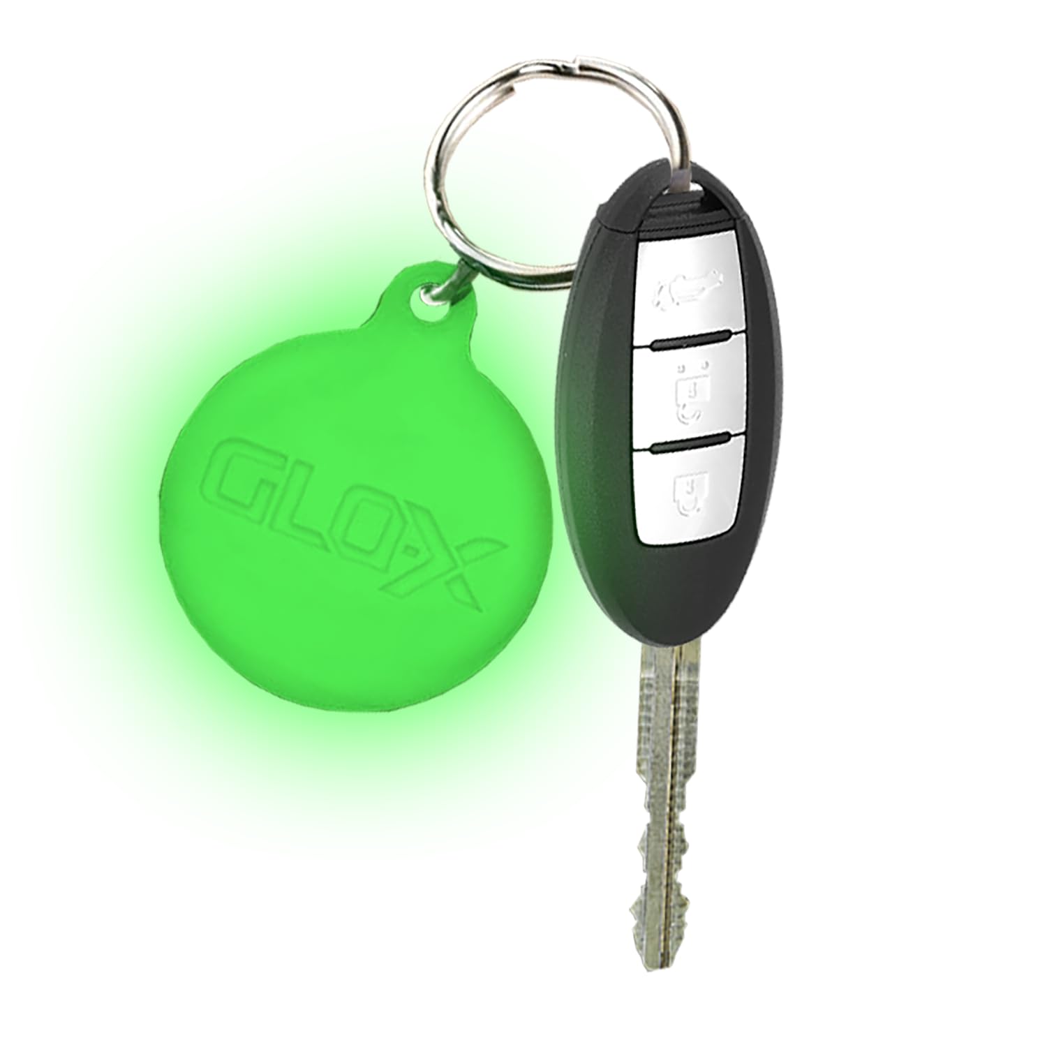 GLO-X Glow in the Dark Keychain - Find Your Luminous Keychain in