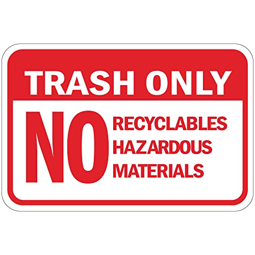 Autocollant poubelle Trash Only pour organiser la cuisine et le bureau