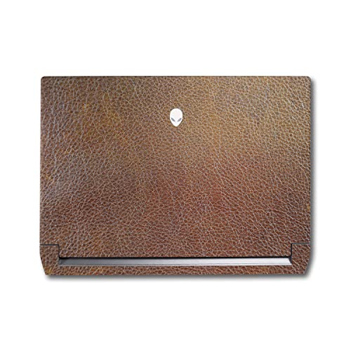 Image of MightySkins Skin Compatible with Alienware M17 R5 (2022) Full Wrap Kit - Brown Pleather | Protective, Durable, and Unique Vinyl Decal wrap Cover | Easy to Apply & Change Styles | Made in The USA