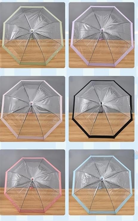 Image of Holographic /Transparent Fashion Rain Sunshade Umbrella P