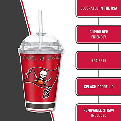 Image of Rico Industries NFL Football Rookie of The Year 12oz Acrylic Tumbler, Youth Tumbler with Swirly Straw