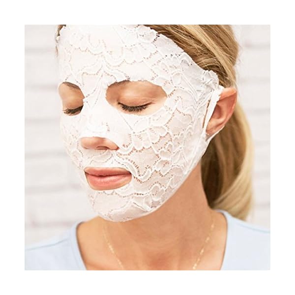LACE-YOUR-FACE-Patented-Compression-Facial-Mask-AS-SEEN-ON-SHARK-TANK-Reusable-Biodegradable-Cotton-Anti-Aging-Skin-Care-Healing-Yogurt-Milk-4-pack DERMOVIA LACE YOUR FACE Patented Compression Facial Mask, AS SEEN ON SHARK TANK, Reusable Biodegradable Cotton Anti Aging Skin Care, Healing Yogurt Milk, 4 pack