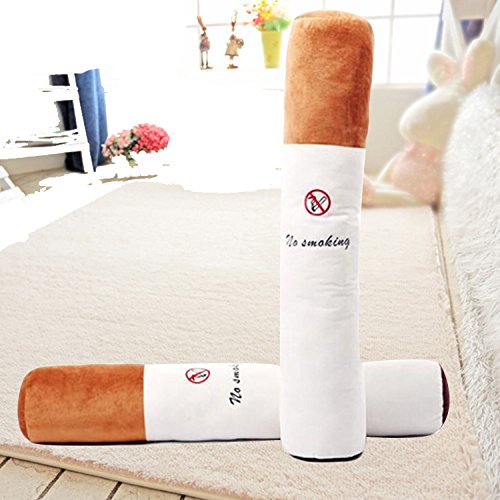 Amazon.com: Unique Cigarette Plush Toy Cushion 80cm No Smoking Pattern Long  Cylindrical Throw Pillow : Toys & Games
