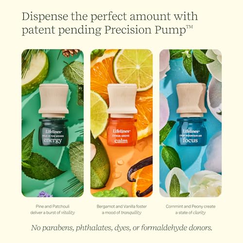 Lifelines Sensory Essentials Travel Set, Includes Pen Diffuser, Grounding Stone Fidget, Everyday Diffuser, and Three Bottles of Lifelines Essential Oil Blend in Travel Case - Image 5