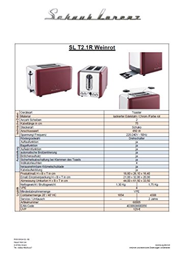 Doppelschlitztoaster SL T2.1 – Bild 3