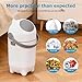 Diaper Pail with Airtight Lid | Odor Control Diaper Bin |15 Liter 4 Gallon Nursery Trash Can—Holds Up to 16 Diapers——Easy Handle Operation for Home Use White
