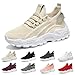 KVOTUU Women's Lace Up Walking Shoes Comfortable Fashion Athletic Sports Gym Sneakers Slip-Resistant Lightweight Breathable Running Shoes Comfort Wear Shoe Yellow
