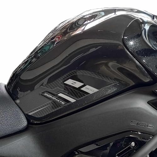 Protection réservoir moto Kawasaki Z900 2025 gris : adhésifs 3D résine premium Labelbike