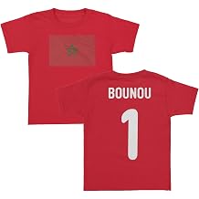 Morocco Pride Bounou 1 Two-Sided Jersey Style Toddler T-Shirt