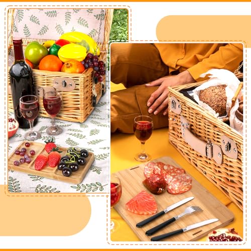 Hap-Tim-Dual-Wicker-Picnic-Basket-Set-with-Blanket-Charcuterie-Boards-for-246-Unique-Gifts-Ideas-for-Couple-Engagement-Wedding-Bridal-Shower-Family-Christmas-White-Elephant-Gifts-for-Adults