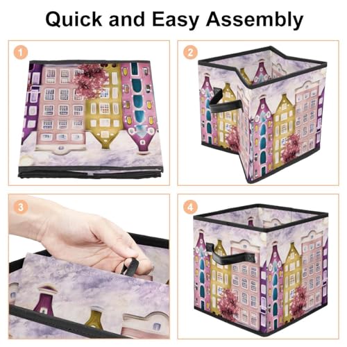Boîte de rangement cube pliable pour libérer l'espace dans les placards - 5