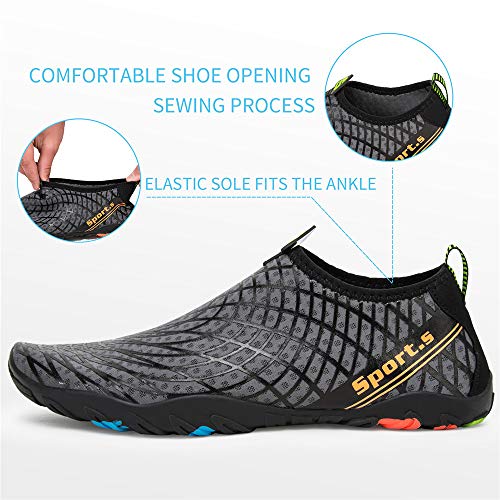 Image of Water Shoes Mens Womens Beach Swim Shoes Quick-Dry Aqua Socks Pool Shoes for Surf Yoga Water Aerobics