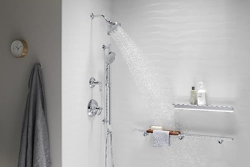 Miniatura 7 de KOHLER 22163-PB Bancroft - Ducha de mano multifunción con 3 ajustes de pulverización, 2.5 GPM, latón pulido vibrante