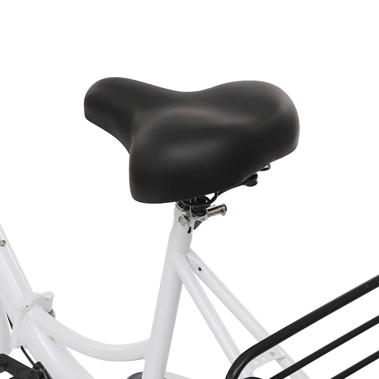 Triciclo plegable de 20 pulgadas para adultos, 7 velocidades con cesta de compras, cerradura, freno de disco delantero, freno de tambor trasero, bicicleta de 3 ruedas