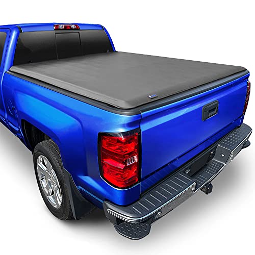 Tyger Auto T1 Soft Roll Up Truck Bed Tonneau Cover Compatible with 2015-2018 Chevy Colorado / GMC Canyon | Fleetside 5'2" Bed (61") | TG-BC1C9012 , Black
