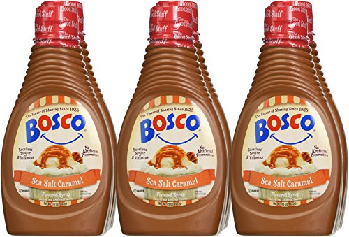 Bosco Syrup, Sea Salt Caramel, 15 Ounce (Pack of 6)