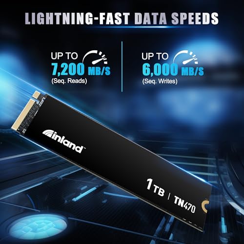 INLAND TN470 SSD 1TB Gen4 NVMe M.2 Internal Gaming Solid State Drive, Up to 7,200MB/s, Storage and Memory for Laptop & P - Additional View