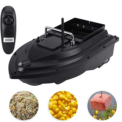 Image of RC Bait Boat,1640ft Range 4.4lbs Load auto Feeder Boat,100-240V Compatible for Freshwater Saltwater Anglers Lake River Ocean Fishing