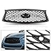PartsFlow Front Bumper Upper Grille Gloss Black Mesh Grill W/Sensor Hole W/Camera Hole Compatible With 2018-2023 Infiniti Q50 F23106HH0C